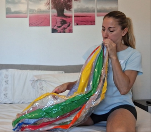 42 inch beach ball blow and deflate
